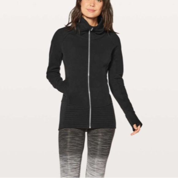 Lululemon Athletica Black zip up Radiant Jacket athleisure Loungewear activewear - Picture 2 of 14